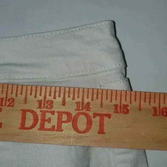 Nine West Gramercy Skinny Capri White Ankle Jeans Size 4 - Picture 16 of 16